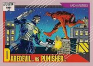 Matthew Murdock vs. Francis Castle (Earth-616) from Marvel Universe Cards Series II 0001