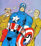 Captain America in a sad mood.