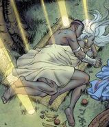 T'Challa (Earth-616) and Ororo Munroe (Earth-616) from Storm Vol 1 4 0001