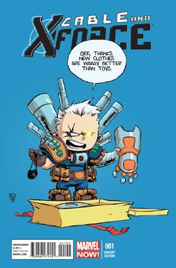 Cable and X-Force Vol 1 1 Baby Variant