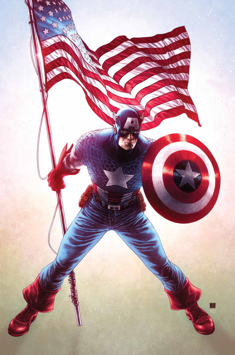 Marvel Comics Capitán América Lona Snap Trifold  portafo 
