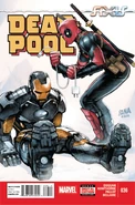 Deadpool Vol 4 36.jpg (197 kB) #36 ¡Regreso a casa! Lanzado: 27 de abril, 2011 Publicado: Junio, 2011