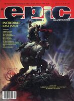 Epic Illustrated #34 "The Beast" Release date: December 17, 1985 Cover date: February, 1986