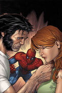 Wolverine flertando com Mary Jane