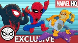 Spidey & Miles Save the City From Trash Marvel Super Hero Adventures - Sticky Rain SHORT