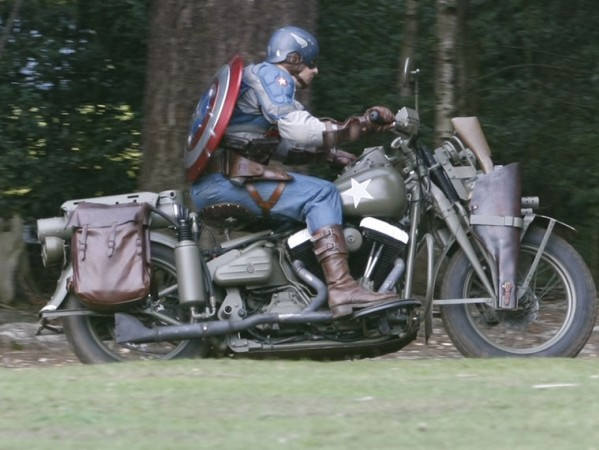 Captain america riding bike online