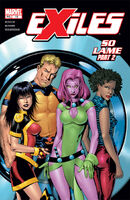 Exiles #19 "So Lame, The Exiles in Mojoverse Part Two" Release date: November 6, 2002 Cover date: January, 2003