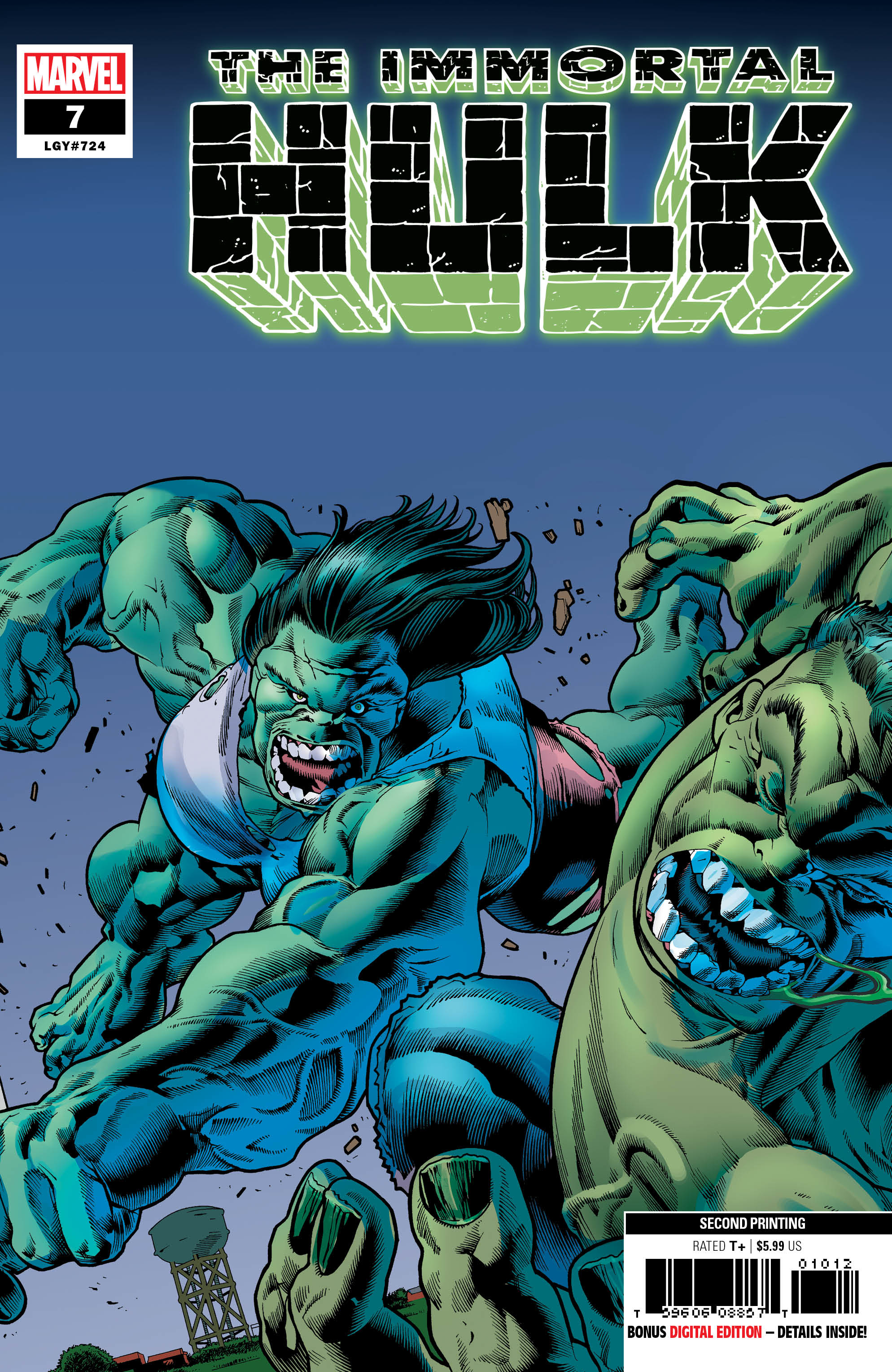 The Immortal Hulk #7 Third Printing Variant Marvel Comics CB23487 