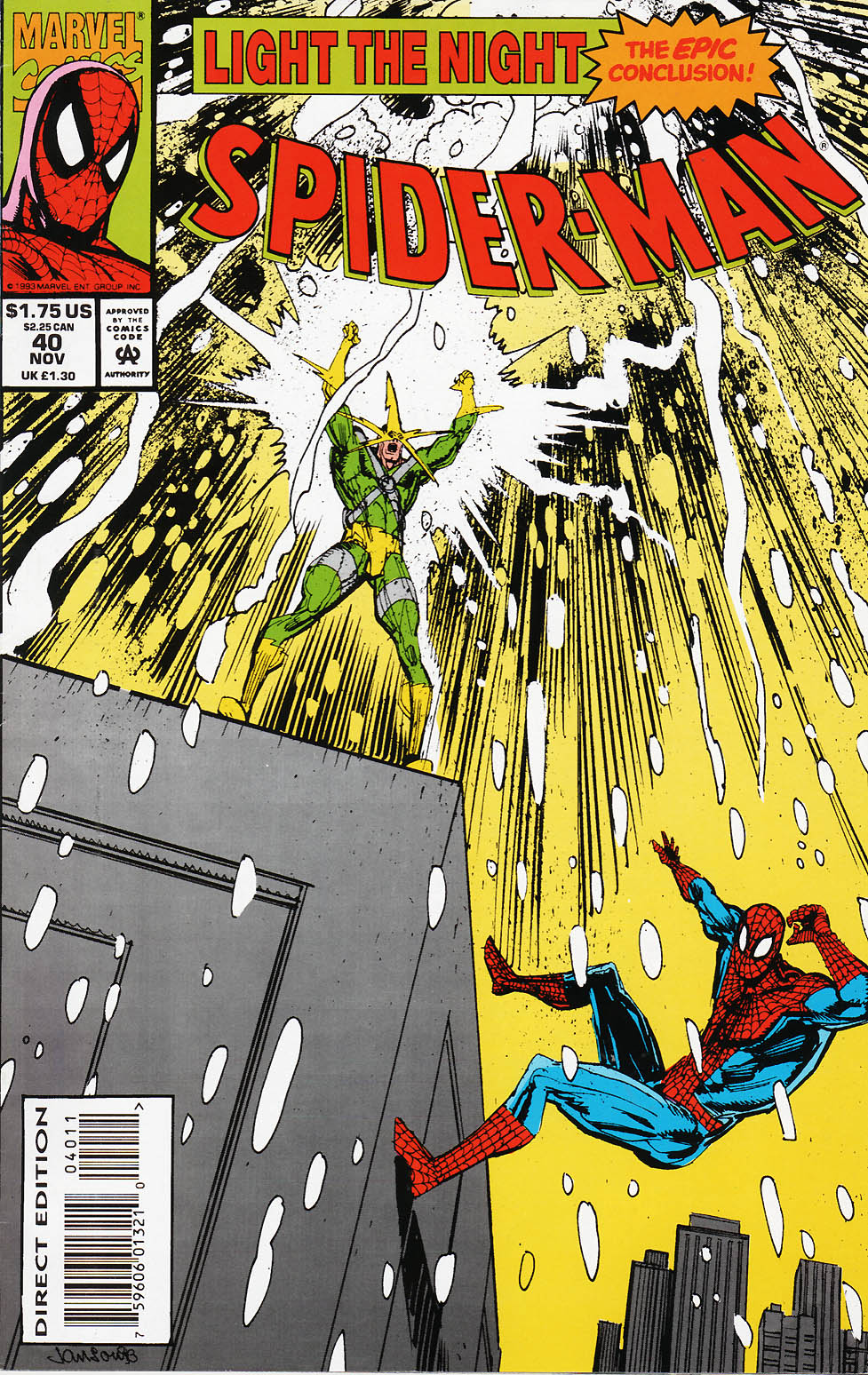 Spider-Man #39 (1993) Marvel - Light The Night Part 2