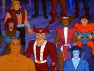 With other mutants From X-Men: The Animated Series S5E14