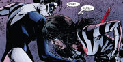 Lady Bullseye (Earth-616) and Angela Del Toro (Earth-616) from Daredevil Vol 2 113 0001