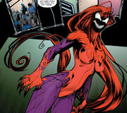 Gemma Shin (Earth-616) and Agony (Symbiote) (Earth-616) from Extreme Carnage Toxin Vol 1 1 001
