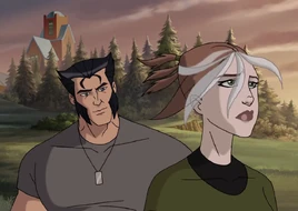 James Howlett (Earth-8096) and Rogue (Earth-8096) from Wolverine and the X-Men (animated series) Season 1 1 0001