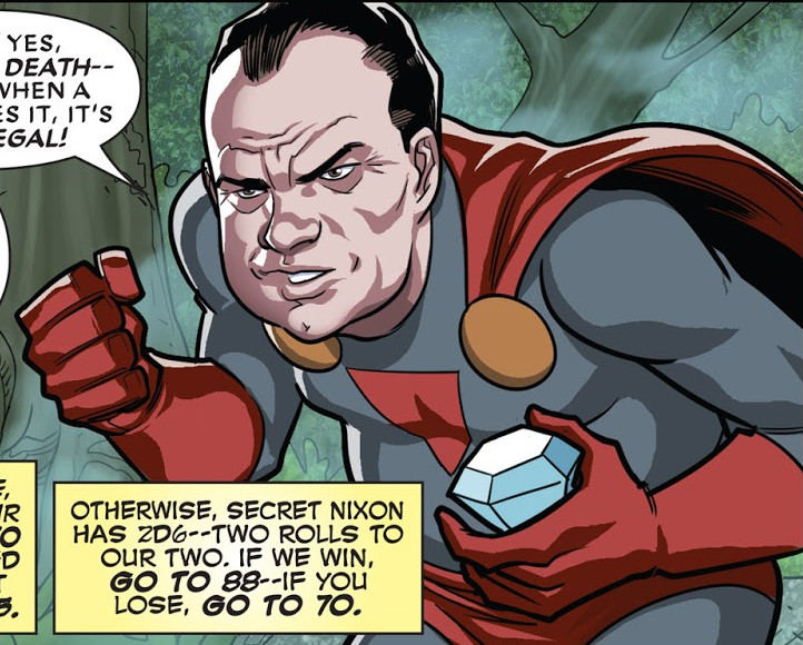 Nixon super hero top