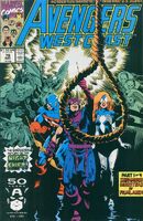 Avengers West Coast #76 "Infamous Monsters of Hollywood! Part 1: Make Way for the Night Shift!" Release date: September 3, 1991 Cover date: November, 1991