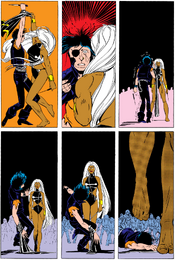 Ororo Munroe (Earth-616) and Callisto (Earth-616) from Uncanny X-Men Vol 1 170 001