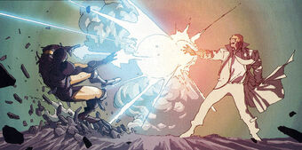 Antonio Stark (Earth-1610) and Gregory Stark (Earth-1610) from Ultimate Avengers vs. New Ultimates Vol 1 6 001