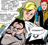 Witnessing his father's death alongside Charles Xavier From X-Men #12