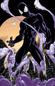 Peter Parker (Earth-1610) and Venom (Symbiote) (Earth-1610) from Ultimate Spider-Man Vol 1 34 001