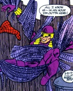 Spider-Man & Trapster glued to the wall (Earth-29234)