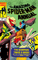 Amazing Spider-Man Annual #18 "The Scorpion Takes a Bride! (But Not the Way You Think!)" Release date: December 28, 1984 Cover date: February, 1985