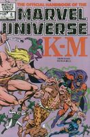 Official Handbook of the Marvel Universe #6 Release date: 03-15-1983 Cover date: June, 1983