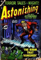 Astonishing #31 "Fangs of the Vampire" Release date: December 21, 1953 Cover date: March, 1954