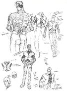 Black Leather Costume Design by Frank Quitely