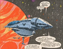 Society of Higher Interstellar Education and Logistical Development (Earth-616), Shield Orbiter, Rus from Avengers Spotlight Vol 1 24 001