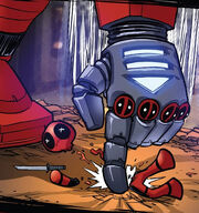 Wade Wilson (Earth-Unknown) and Chibipool (Earth-31539) from Deadpool Kills Deadpool Vol 1 4 0001