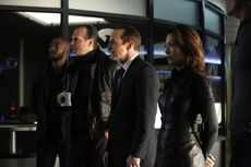 Antoine Triplett (Earth-199999), John Garrett (Earth-199999), Phillip Coulson (Earth-199999), and Melinda May (Earth-199999) from Marvel's Agents of S.H.I.E.L.D. Season 1 16 001