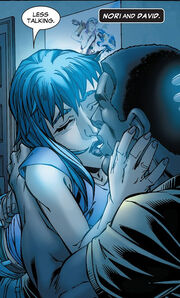 David Alleyne (Earth-616) and Noriko Ashida (Earth-616) from New X-Men Vol 2 22 0001