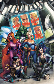 A-Force Vol 2 5 Story Thus Far Variant Textless