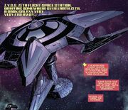Alpha Flight Low-Orbit Space Station from Captain Marvel Vol 7 127