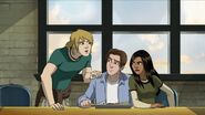 Daniel Rand (Earth-12041), Peter Parker (Earth-12041) and Ava Ayala (Earth-12041) from Ultimate Spider-Man (animated series) Season 1 4 001