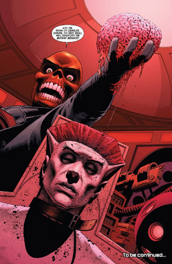 Johann Shmidt (Clone) (Earth-616) and Charles Xavier (Earth-616) from Uncanny Avengers Vol 1 1 001