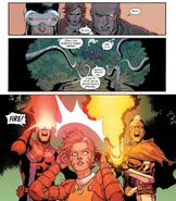With his father and sister from X-Men Vol 5 #2