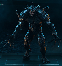Carlton Drake (Earth-688B) and Riot (Symbiote) (Earth-688B) from Venom (film) 001