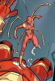 Iron Spider Armor (Earth-12041) Ultimate Spider-Man Infinite Comic Vol 2 5.png