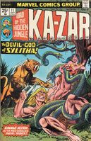 Ka-Zar (Vol. 2) #11 "The Devil-God of Sylitha!" Release date: July 8, 1975 Cover date: October, 1975