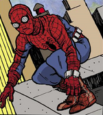 Spider-Man had a poorly stitched suit (Earth-82791)