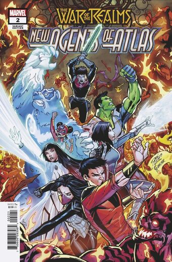 1st AERO MARVEL WAR OF REALMS NEW AGENTS OF ATLAS #1 2nd PRINT