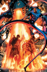 Celestials and Interdimensional Council of Reeds (Multiverse) from Fantastic Four Vol 1 572 001