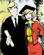 With Brian Braddock during his graduation From Captain Britain (Vol. 2) #1