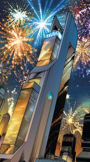 Stark Tower (Columbus Circle, Rebuilt) from Avengers Assemble Vol 2 1 001