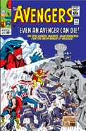 Avengers Vol 1 14.jpg (147 kB) #14 ¡Incluso los Vengadores Pueden Morir! Publicado: Marzo, 1965