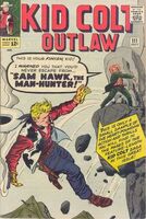 Kid Colt Outlaw #111 "The Saga of Sam Hawk, the Manhunter!" Release date: April 9, 1963 Cover date: July, 1963