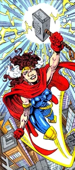 Thor Rogue gained Thor's power (Earth-941066)