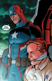 Steven Rogers (Earth-61311) and Erik Selvig (Earth-616) from Captain America Steve Rogers Vol 1 1 001