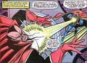 Kaluu (Earth-616) and Stephen Strange (Earth-616) from Strange Tales Vol 1 150 001